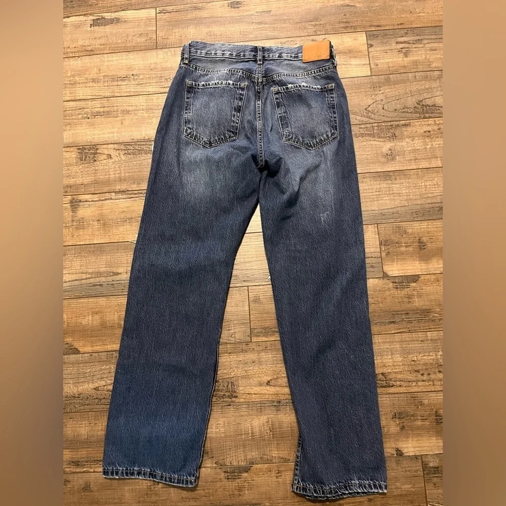 Distressed Blue Jeans